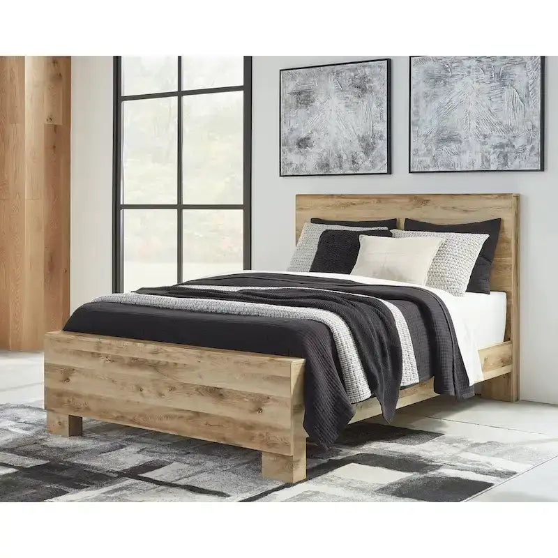 Signature Design by Ashley Hyanna Tan Brown Panel Bed