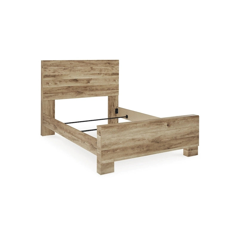 Letto a pannelli marrone chiaro – Struttura in legno massello, singolo/matrimoniale alla francese/matrimoniale/king size, mobili per camera da letto
