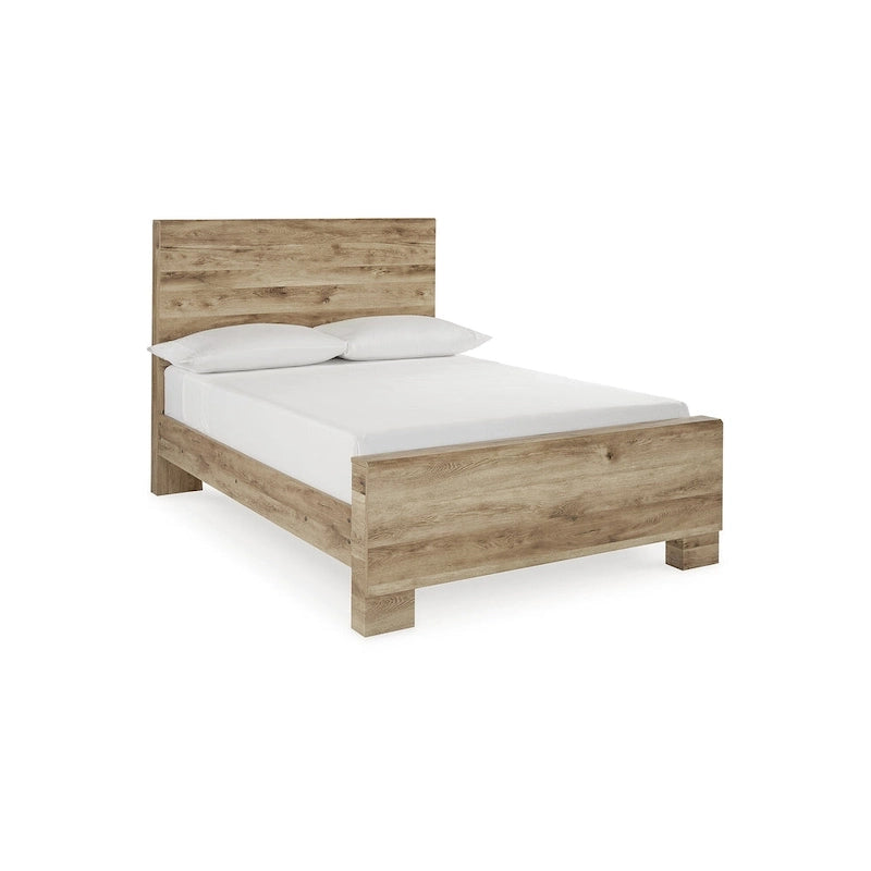 Letto a pannelli marrone chiaro – Struttura in legno massello, singolo/matrimoniale alla francese/matrimoniale/king size, mobili per camera da letto