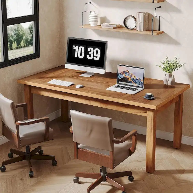 Scrivania direzionale da 71 pollici stile fattoria per l'home office