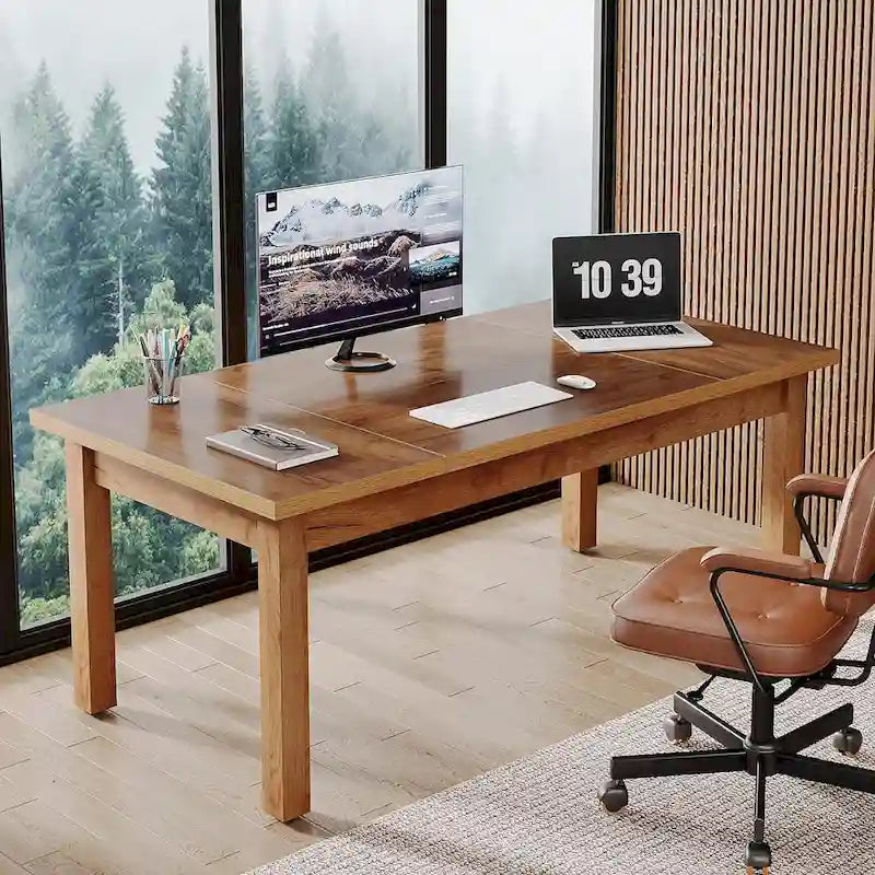 Scrivania direzionale da 71 pollici stile fattoria per l'home office