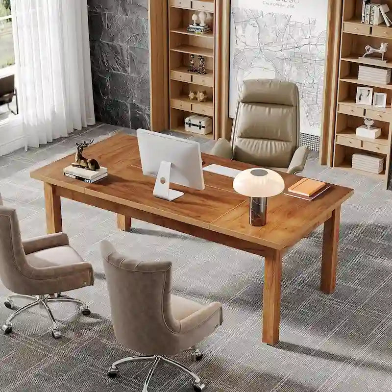 Scrivania direzionale da 71 pollici stile fattoria per l'home office
