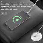 [VIDEO provided][New]Divano a U moderno 123*55 con consolle, portabicchieri e porte USB, divano imbottito a 6 posti simmetrico per interni