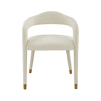 Sedia da Pranzo Rivestita in Velluto con Gambe in Metallo Dorato, Sedia da Cucina e Sala da Pranzo in Stile Glamour