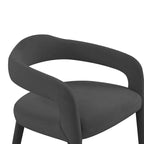 Sedia da Pranzo Rivestita in Velluto con Gambe in Metallo Dorato, Sedia da Cucina e Sala da Pranzo in Stile Glamour
