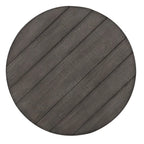 Tavolino da salotto rotondo con gambe a sbalzo anticato Modern Farmhouse grigio antracite