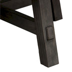 Tavolino da salotto rotondo con gambe a sbalzo anticato Modern Farmhouse grigio antracite