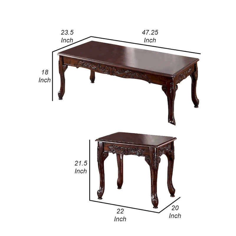 SET 3 TAVOLI CHESHIRE TRADITIONAL, Finitura Ciliegio
