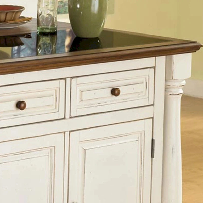 Isola da cucina Monarch anticata bianca di Home Styles