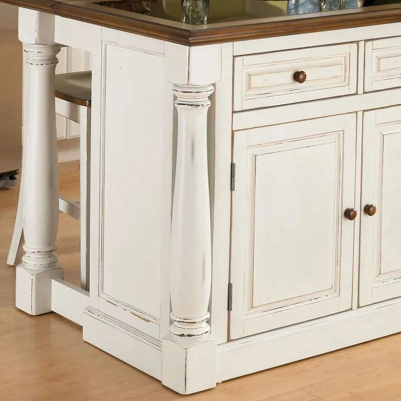 Isola da cucina Monarch anticata bianca di Home Styles