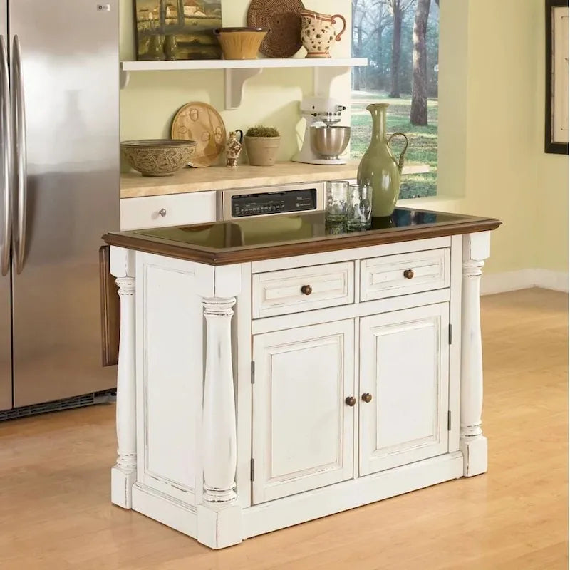 Isola da cucina Monarch anticata bianca di Home Styles