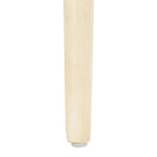 Sedie da Pranzo in Rattan Naturale con Cuscino – Set da 2, Struttura in Legno Nero, Stile Costiero