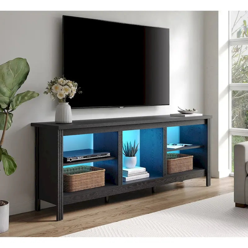 Mobile TV classico da 70 pollici, tavolo console per TV da 75 pollici con LED