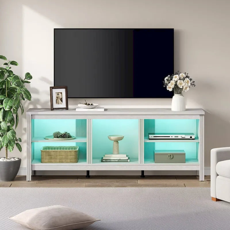 Mobile TV classico da 70 pollici, tavolo console per TV da 75 pollici con LED