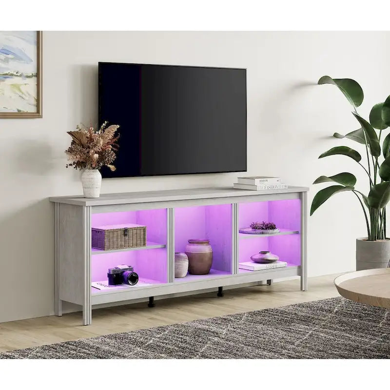 Mobile TV classico da 70 pollici, tavolo console per TV da 75 pollici con LED