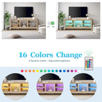 Mobile TV classico da 70 pollici, tavolo console per TV da 75 pollici con LED