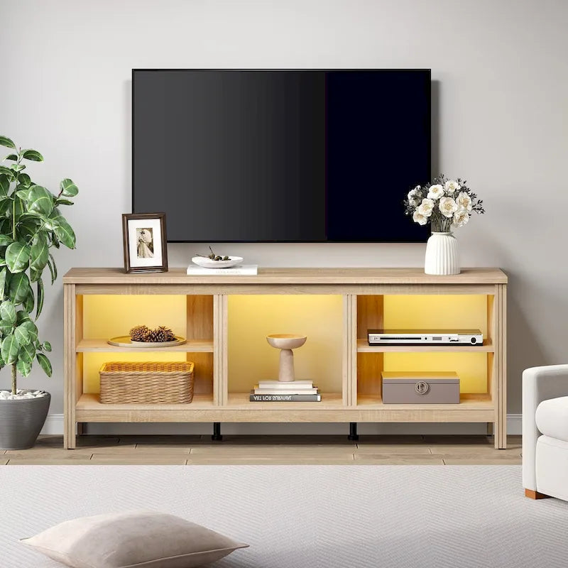 Mobile TV classico da 70 pollici, tavolo console per TV da 75 pollici con LED