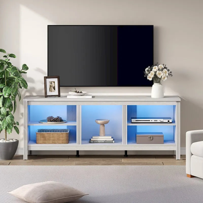 Mobile TV classico da 70 pollici, tavolo console per TV da 75 pollici con LED