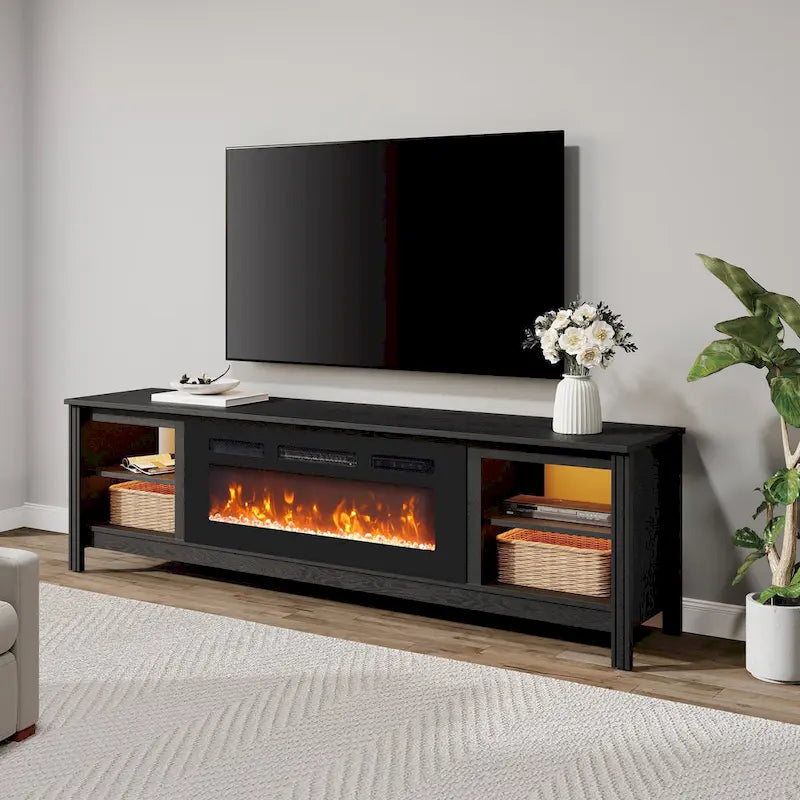 Mobile TV classico da 70 pollici, tavolo console per TV da 75 pollici con LED