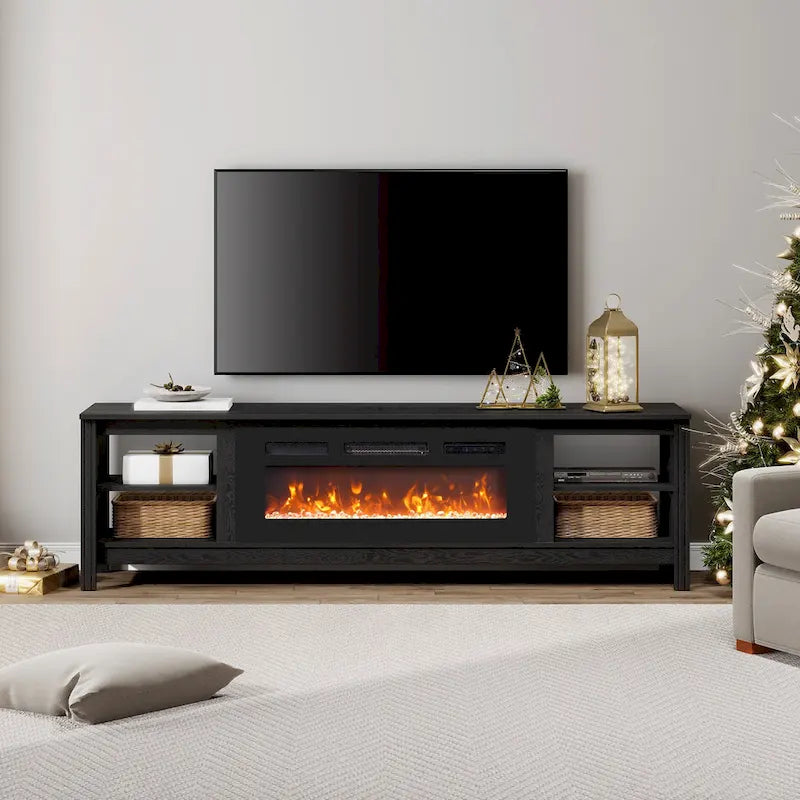 Mobile TV classico da 70 pollici, tavolo console per TV da 75 pollici con LED