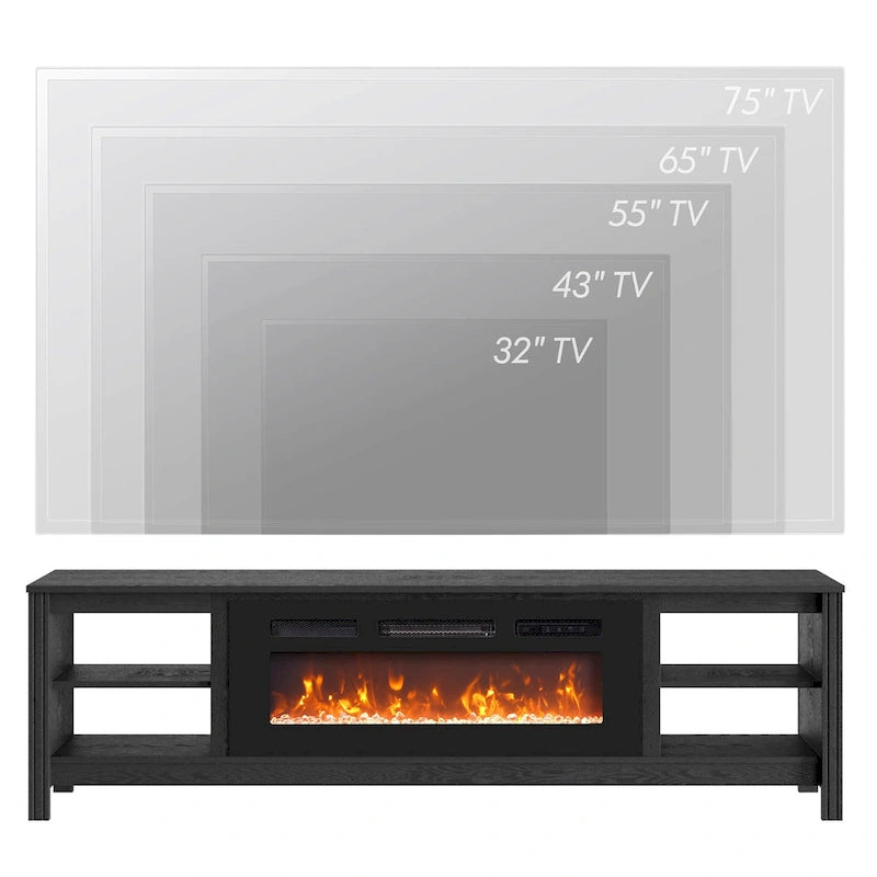 Mobile TV classico da 70 pollici, tavolo console per TV da 75 pollici con LED