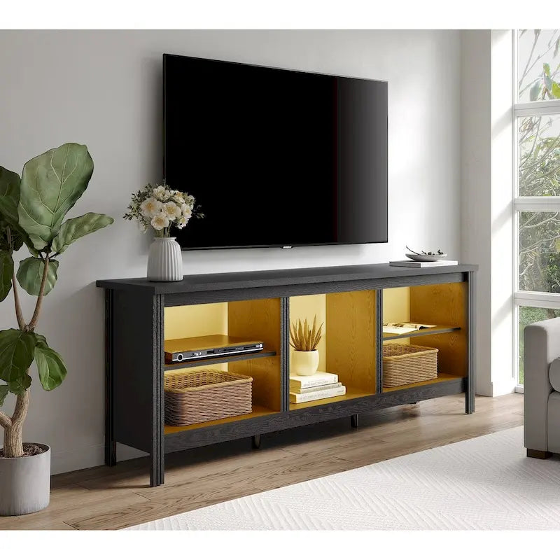 Mobile TV classico da 70 pollici, tavolo console per TV da 75 pollici con LED