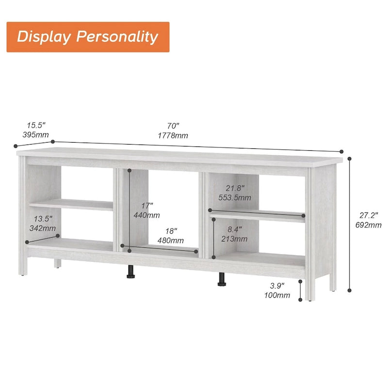 Mobile TV classico da 70 pollici, tavolo console per TV da 75 pollici con LED