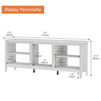 Mobile TV classico da 70 pollici, tavolo console per TV da 75 pollici con LED