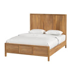 Letto a pannelli Queen Size – Legno massello e impiallacciatura, testiera Shaker a 3 pannelli, 360 kg