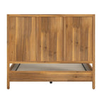 Letto a pannelli Queen Size – Legno massello e impiallacciatura, testiera Shaker a 3 pannelli, 360 kg