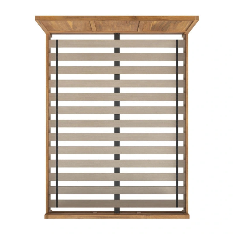 Letto a pannelli Queen Size – Legno massello e impiallacciatura, testiera Shaker a 3 pannelli, 360 kg