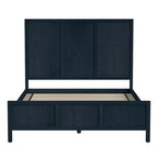 Letto a pannelli Queen Size – Legno massello e impiallacciatura, testiera Shaker a 3 pannelli, 360 kg