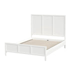 Letto a pannelli Queen Size – Legno massello e impiallacciatura, testiera Shaker a 3 pannelli, 360 kg