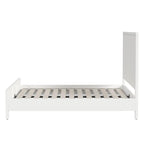 Letto a pannelli Queen Size – Legno massello e impiallacciatura, testiera Shaker a 3 pannelli, 360 kg