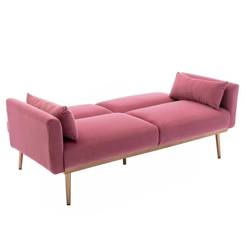 Divano Letto Convertibile con Materasso – Legno Massello e Compensato, Capacità 158 kg