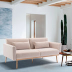 Divano Letto Convertibile con Materasso – Legno Massello e Compensato, Capacità 158 kg
