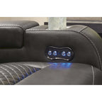 Divanetto reclinabile elettrico – Divano a 2 posti, rivestimento Shadow o Sapphire