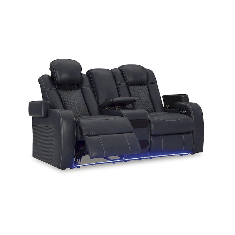 Divanetto reclinabile elettrico – Divano a 2 posti, rivestimento Shadow o Sapphire