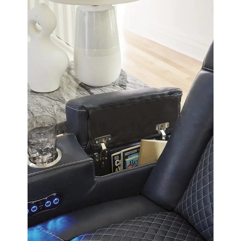 Divanetto reclinabile elettrico – Divano a 2 posti, rivestimento Shadow o Sapphire