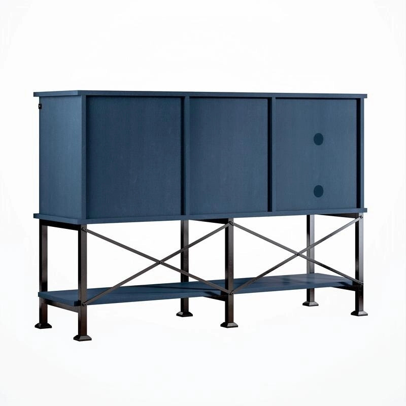 Cantinetta Vino da 52 Pollici con Anta Scorrevole e Ripiani Regolabili - 52 L x 38 P x 15,5 H