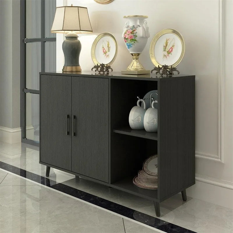 Madia da Cucina con 2 Ante e 2 Ripiani - 15P x 41,7L x 32,6A