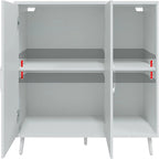 Madia da Cucina con 2 Ante e 2 Ripiani - 15P x 41,7L x 32,6A