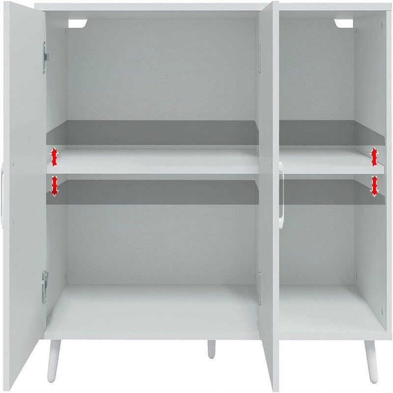 Madia da Cucina con 2 Ante e 2 Ripiani - 15P x 41,7L x 32,6A