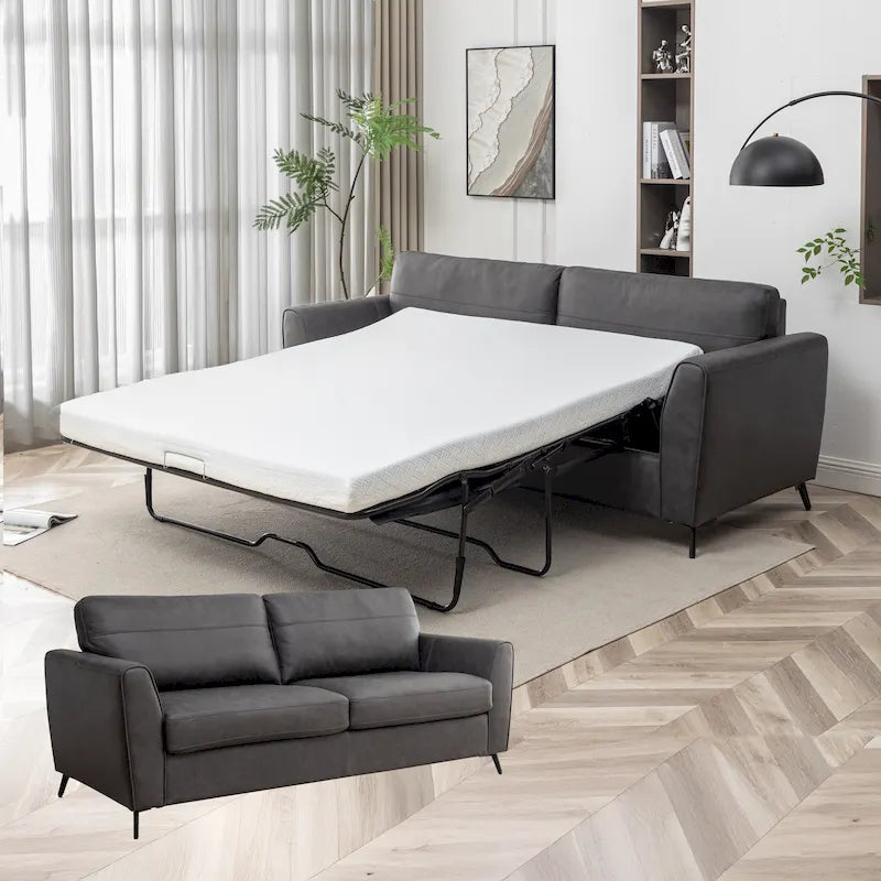 Divano letto moderno in similpelle