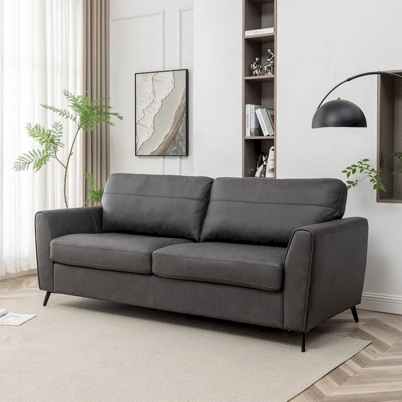 Divano letto moderno in similpelle