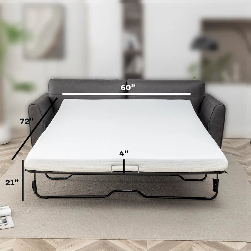 Divano letto moderno in similpelle