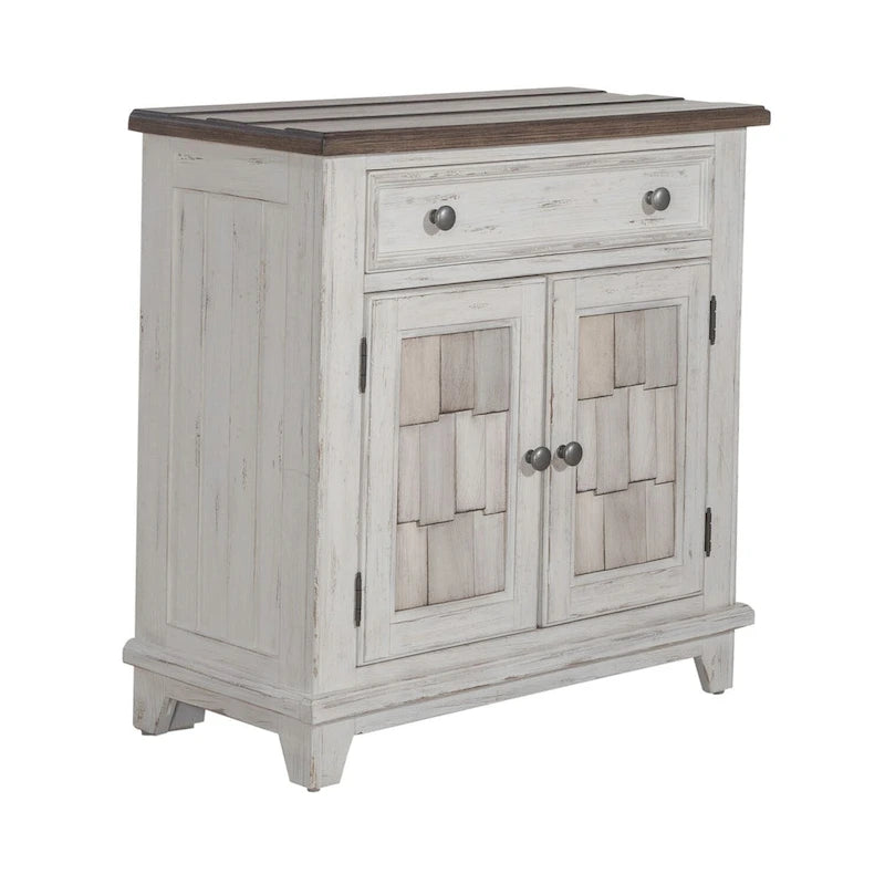 River Place Riverstone Mobiletto Accento Bianco e Tabacco