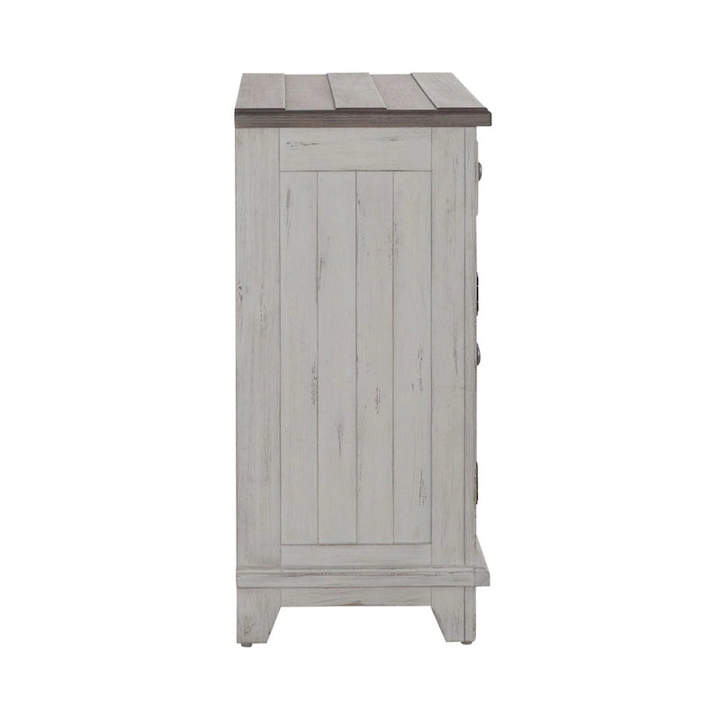 River Place Riverstone Mobiletto Accento Bianco e Tabacco