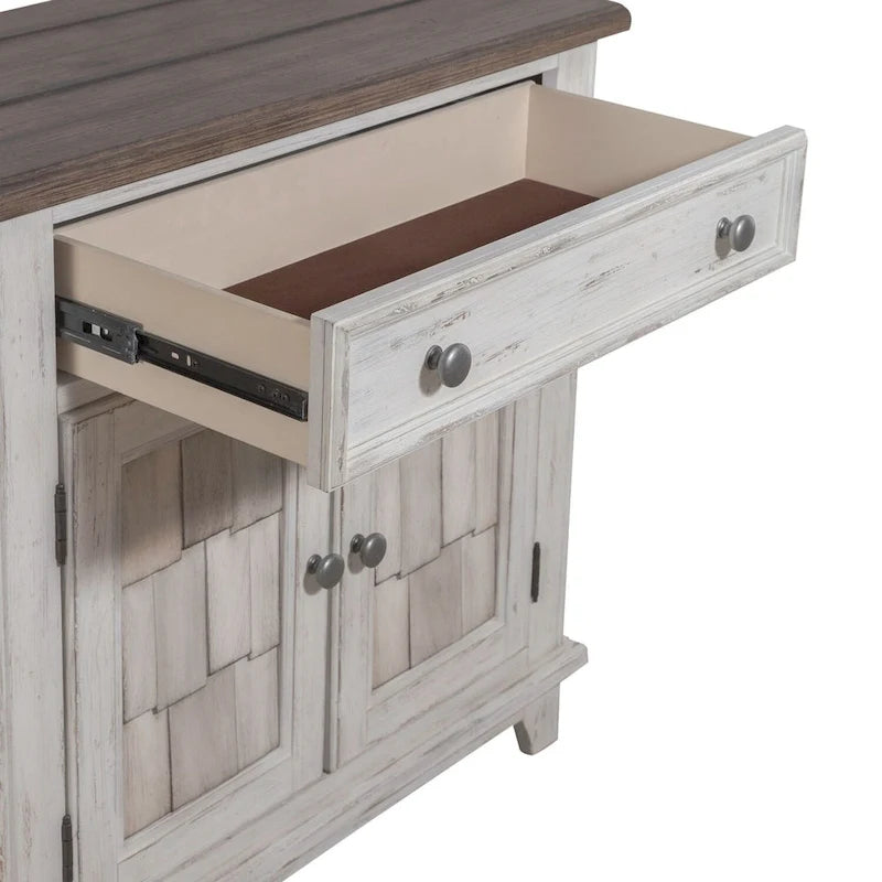 River Place Riverstone Mobiletto Accento Bianco e Tabacco