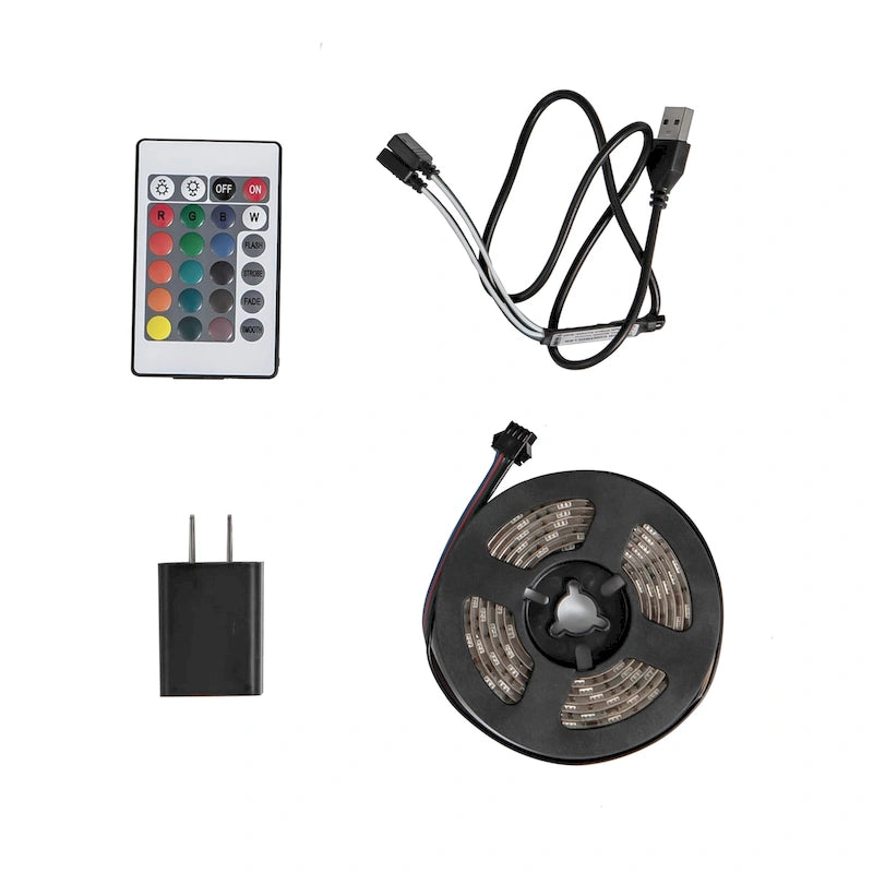 Mobile TV galleggiante a parete con illuminazione LED a 16 colori